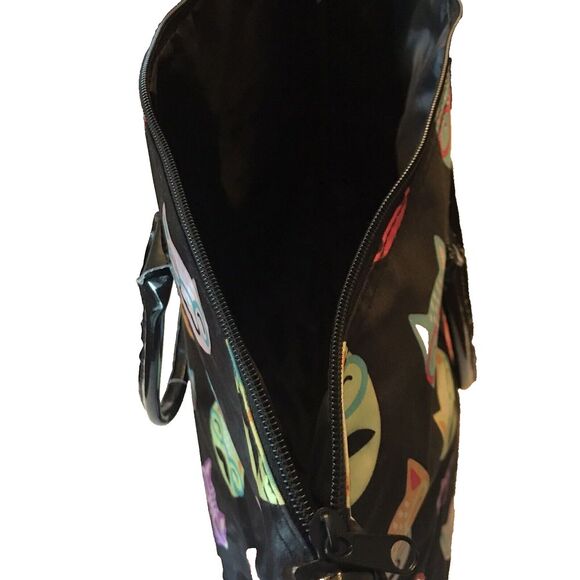 Arcadia Colorful Cat Faces Holiday Beauty Hair Care/Any Occasion Tote NWT - Picture 5 of 8